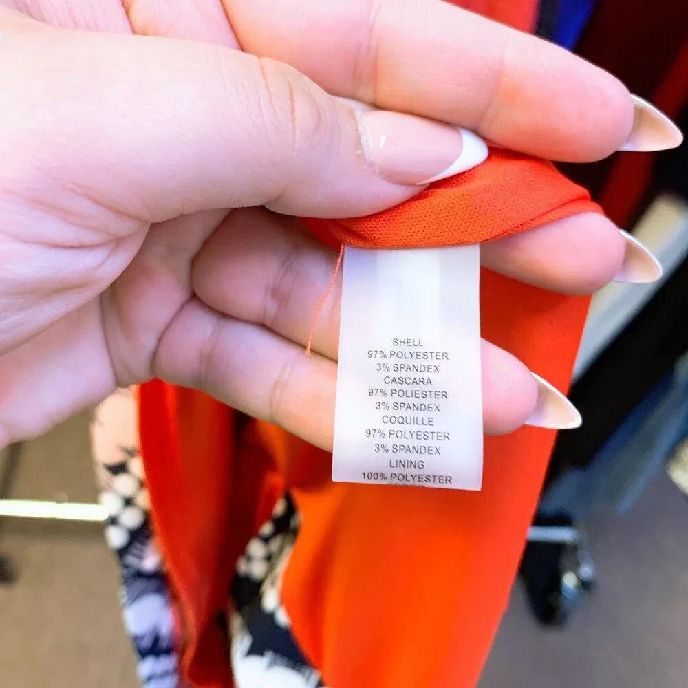 Vince Camuto Sleeveless Chevron Print Dress 2 - Picture 6 of 6